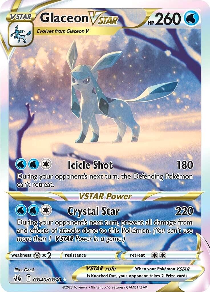 2023 Crown Zenith - Glaceon VSTAR GG40/GG70 - PSA 10