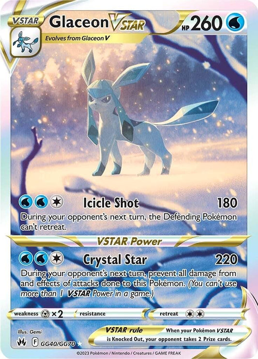 2023 Crown Zenith - Glaceon VSTAR GG40/GG70 - PSA 10