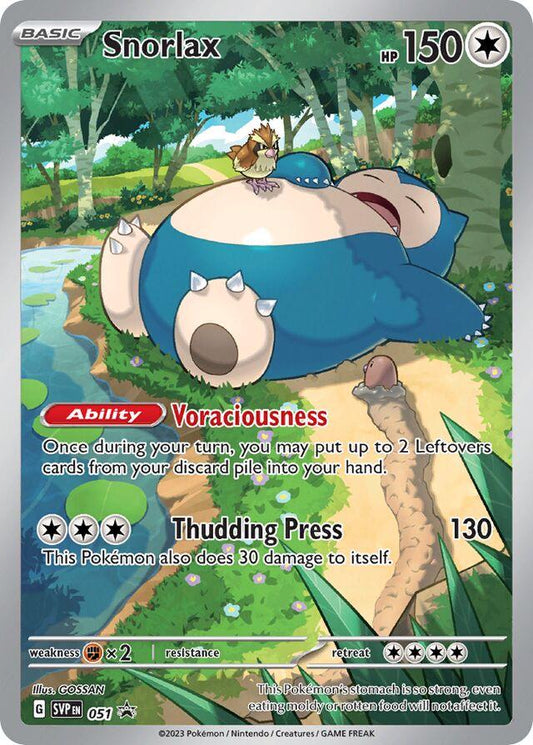 2023 151 Black Star Promo - Snorlax 051 SVP - NM RAW