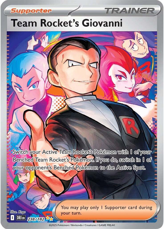 2025 Destined Rivals - Team Rocket's Giovanni 238/182 - NM RAW