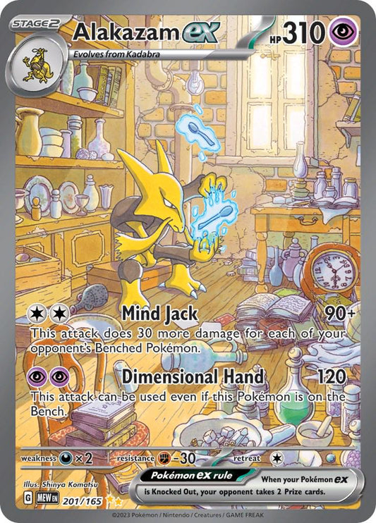 2023 151 - Alakazam EX 201/165 - NM RAW