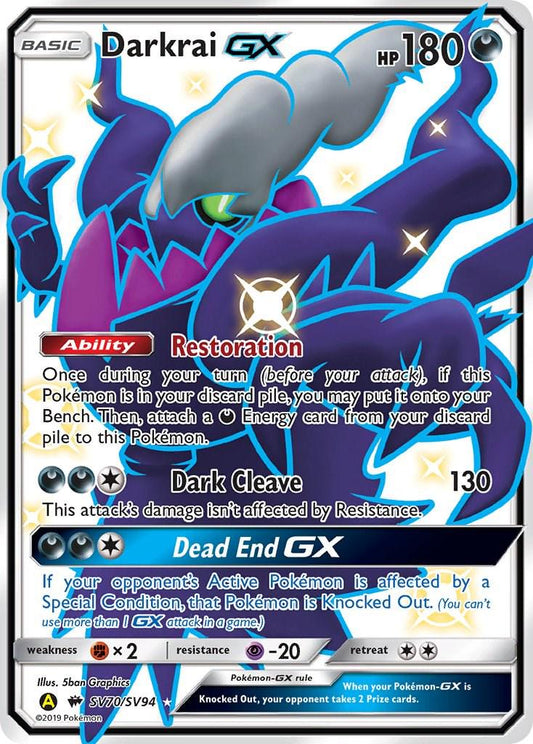 2019 Hidden Fates - Darkrai GX SV70/SV94 - PSA 10