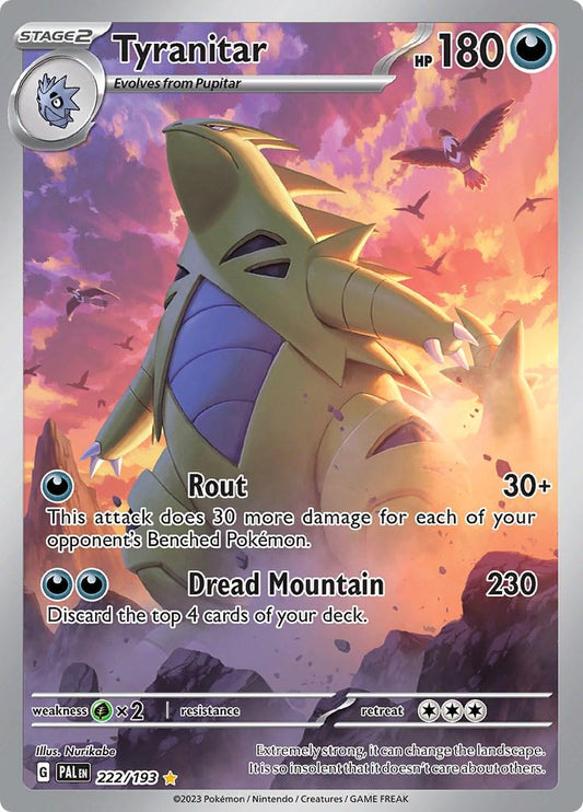 2023 Paldea Evolved - Tyranitar 222/193 - NM RAW