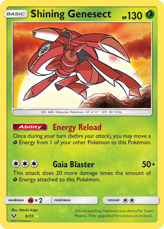 2017 Shining Legends - Shining Genesect 9/73 - PSA 9