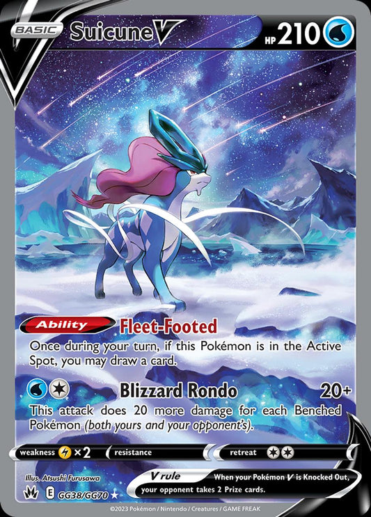 2023 Crown Zenith - Suicune V GG38/GG70 - PSA 10