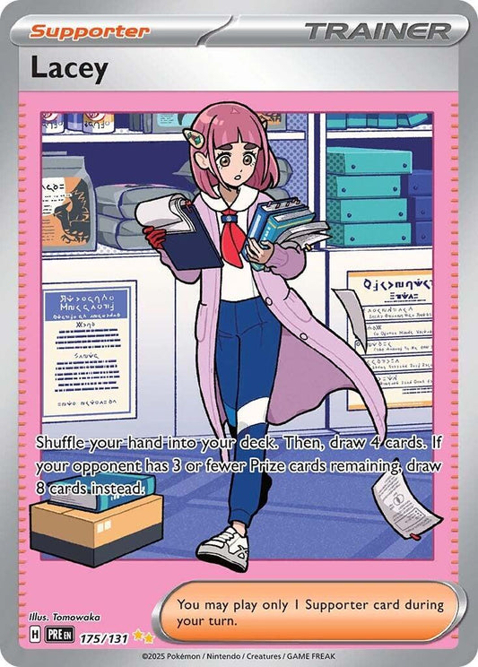 2025 Prismatic Evolutions - Lacey 175/131 - NM RAW
